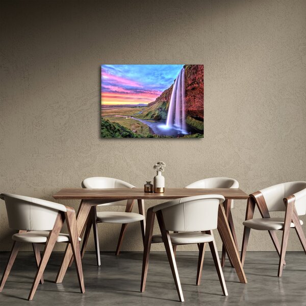 Obraz - Vodopád Seljalandsfoss (70x50 cm)