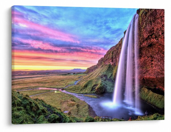 Obraz - Vodopád Seljalandsfoss (70x50 cm)