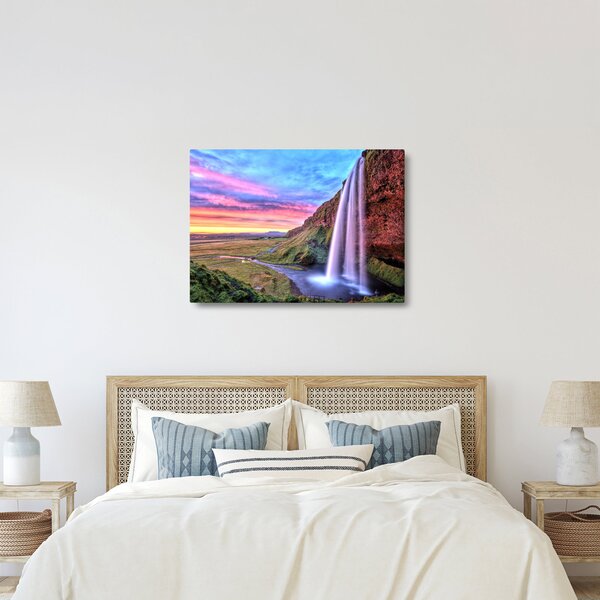 Obraz - Vodopád Seljalandsfoss (70x50 cm)