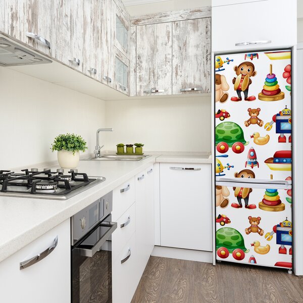 Nálepka fototapeta lednička Hračky FridgeStick-70x190-f-79888448