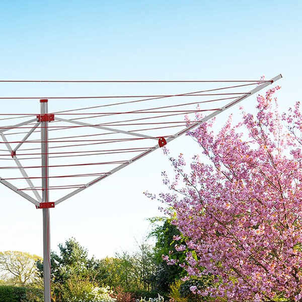 Erga Garden 4000, volně stojící 3-ramenný zahradní sušák na prádlo 174x202x195 cm, stříbrná-modrá, ERG-SEP-10SUSOGRGAR40
