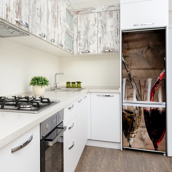 Nálepka na ledničku Víno ve sklenicích FridgeStick-70x190-f-80158460