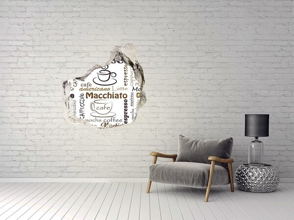 Fototapeta díra na zeď Káva nd-p-158830708