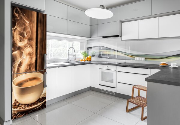Nálepka na ledničku fototapeta Aromatická káva FridgeStick-70x190-f-80280821