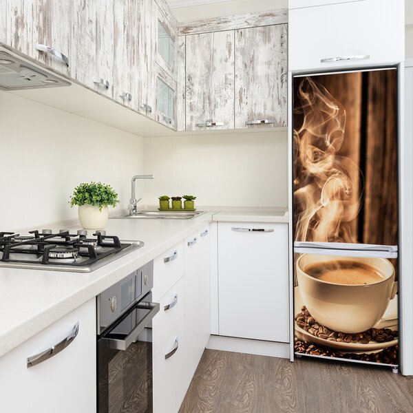 Nálepka na ledničku fototapeta Aromatická káva FridgeStick-70x190-f-80280821
