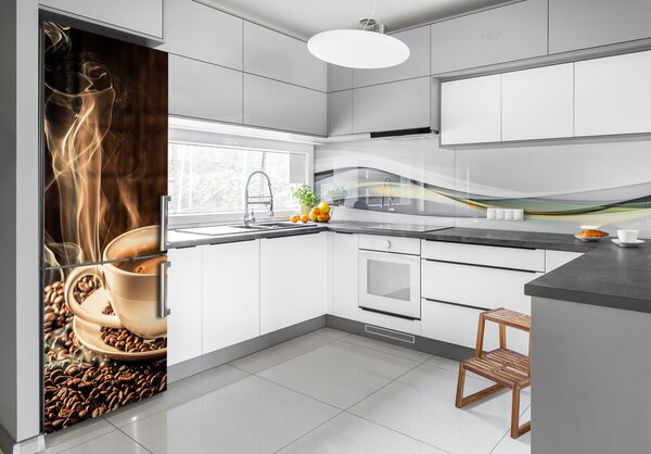 Nálepka na ledničku fototapeta Aromatická káva FridgeStick-70x190-f-80280891