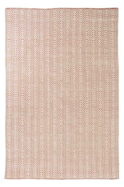 Koberec Ibiza (Tkaný koberec v tmavě korálové barvě - vyrobený ze 100% recyklovaného plastu\n140x200 cm)