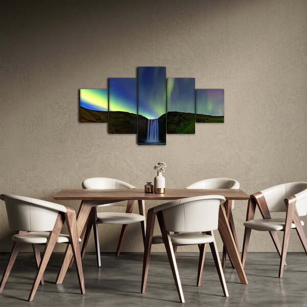 Obraz - Polární záře na Islandu (125x70 cm)