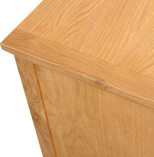 TV stolek 110 x 35 x 44 cm masivní dubové dřevo 327434