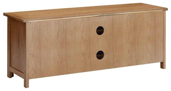 TV stolek 110 x 35 x 44 cm masivní dubové dřevo 327435