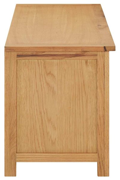 Botník 114 x 37 x 45 cm masivní dubové dřevo 327436