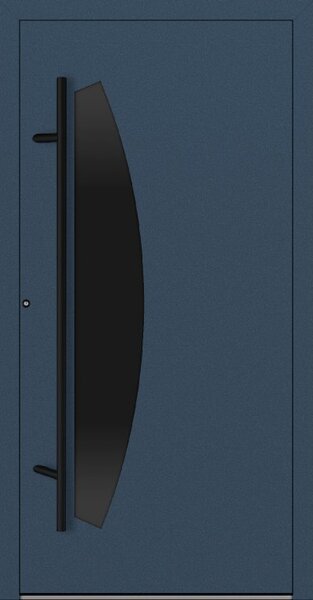 Hliníkové vchodové dveře FM Turen Premium P90 M312 BLACKLINE modrá RAL5011