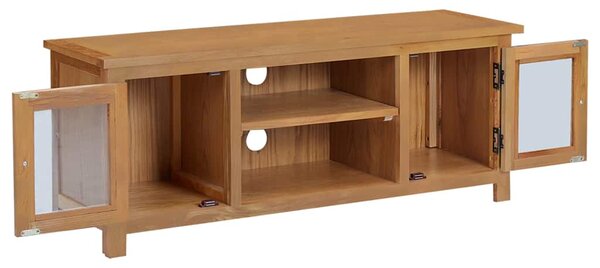 TV stolek 110 x 35 x 44 cm masivní dubové dřevo 327435