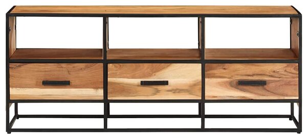 TV stolek 110 x 30 x 45 cm masivní akáciové dřevo 327448