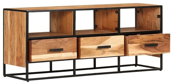 TV stolek 110 x 30 x 45 cm masivní akáciové dřevo 327448