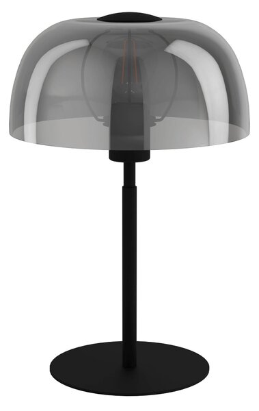 EGLO Stolní lampa SOLO 2, 1xE27, 40W, kouřové sklo 900141