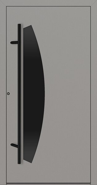 Hliníkové vchodové dveře FM Turen Premium P90 M312 BLACKLINE šedá RAL9007
