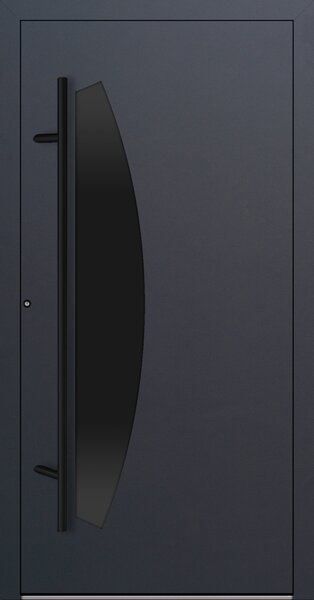 Hliníkové vchodové dveře FM Turen Premium P90 M312 BLACKLINE antracit RAL7016