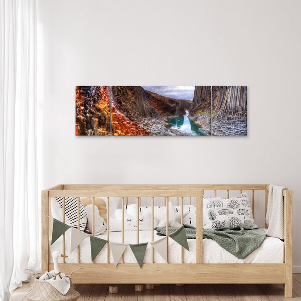 Obraz - kaňon Studlagil (170x50 cm)