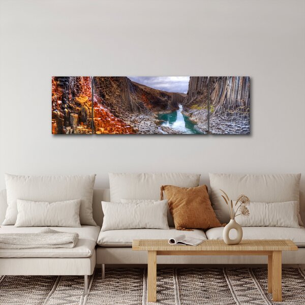 Obraz - kaňon Studlagil (170x50 cm)