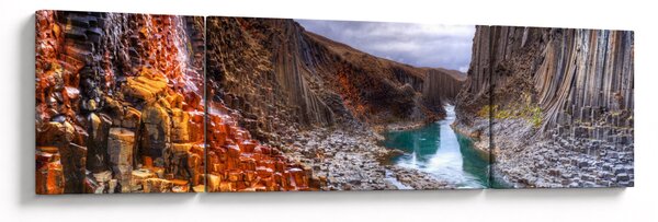 Obraz - kaňon Studlagil (170x50 cm)