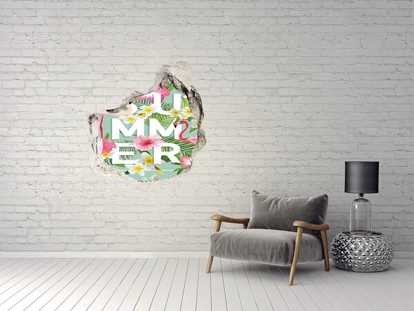 Fototapeta díra na zeď Prázdniny a plameňáci nd-p-105724966