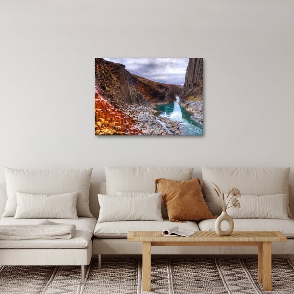 Obraz - kaňon Studlagil (70x50 cm)