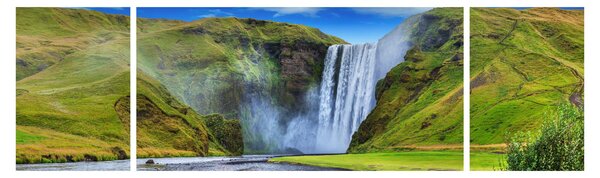 Obraz - Vodopád Seljalandsfoss (170x50 cm)