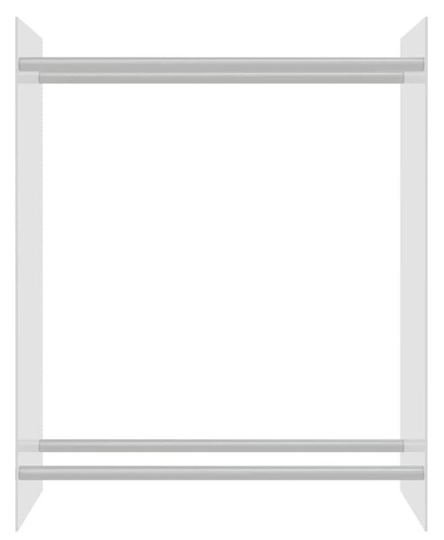Stojan na palivové dříví průhledný 80x35x100 cm tvrzené sklo 327469