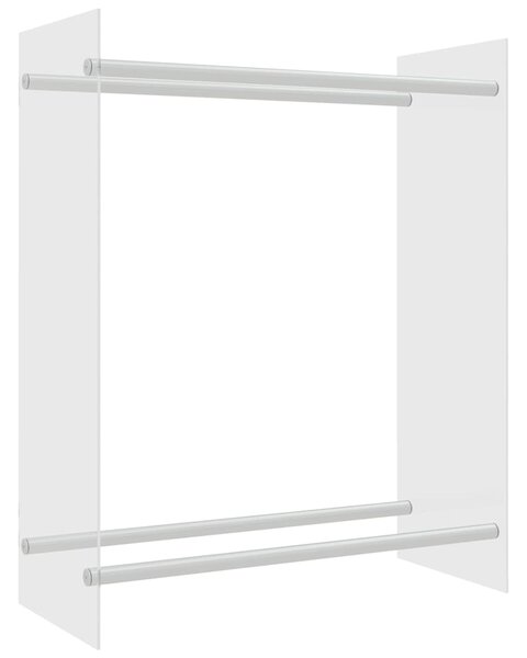 Stojan na palivové dříví průhledný 80x35x100 cm tvrzené sklo 327469