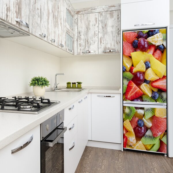 Nálepka na ledničku fototapeta Nakrájené ovoce FridgeStick-70x190-f-80585157