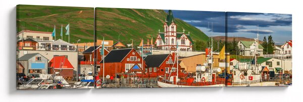 Obraz - Húsavík (170x50 cm)