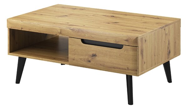 PIASKI Konferenční stolek - NORDI NL107, dub artisan/matná černá