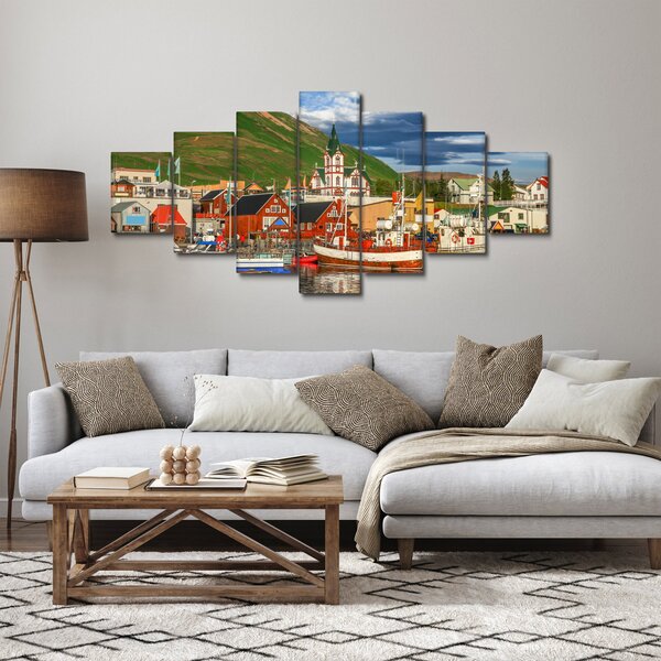 Obraz - Húsavík (210x100 cm)