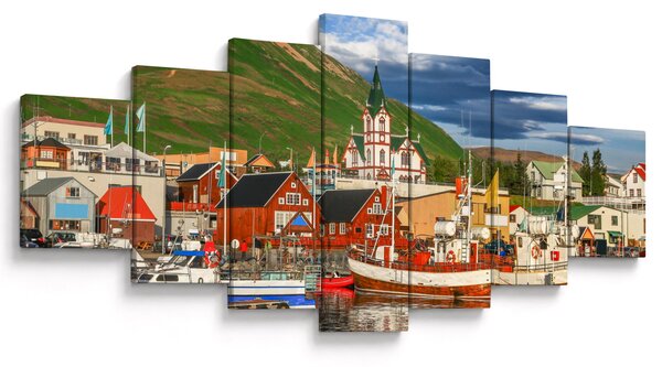 Obraz - Húsavík (210x100 cm)
