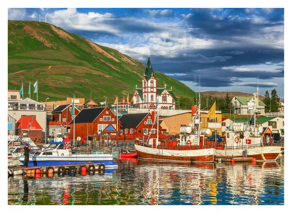 Obraz - Húsavík (70x50 cm)