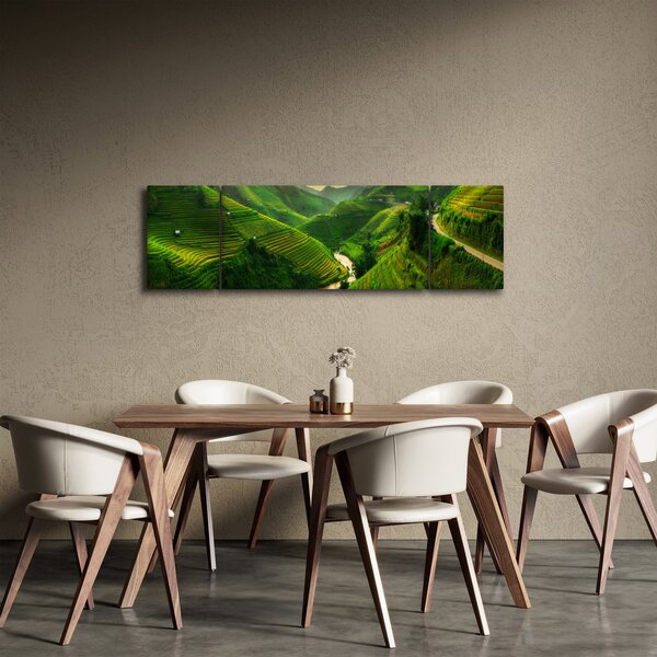 Obraz - Rýžové terasy Mu Cang Chai (170x50 cm)