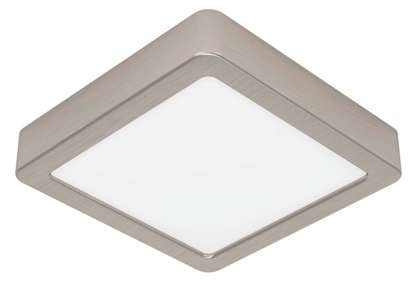 EGLO LED stropní stmívatelné osvětlení FUEVA 5, 11W, teplá bílá, 16x16cm, hranaté, stříbrné