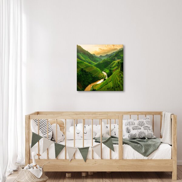 Obraz - Rýžové terasy Mu Cang Chai (30x30 cm)