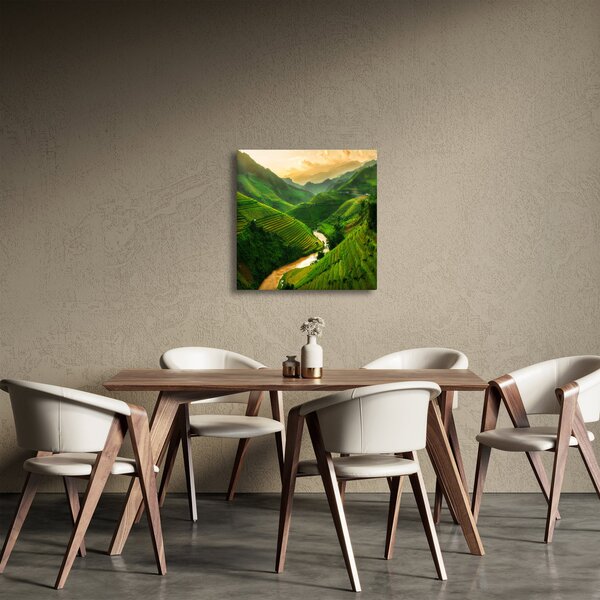 Obraz - Rýžové terasy Mu Cang Chai (30x30 cm)