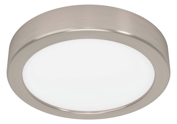 EGLO LED stropní stmívatelné osvětlení FUEVA 5, 11W, teplá bílá, 16cm, kulaté, stříbrné 900583