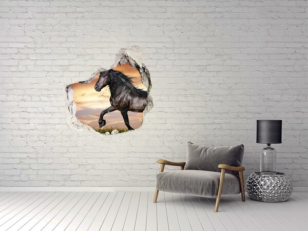 Díra 3D fototapeta na stěnu Cválající kůň nd-p-45203916