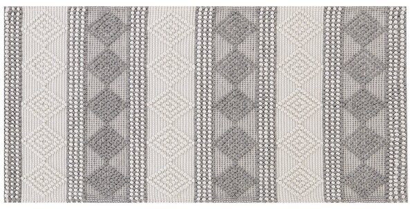 Koberec BOZOVA Světle béžová 80 x 150 cm Vlna