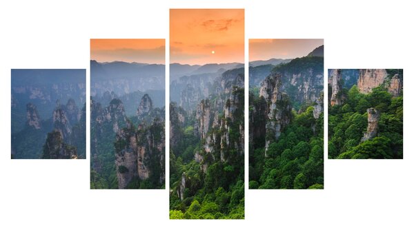 Obraz - Národní lesní park Zhangjiajie (125x70 cm)