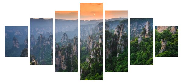 Obraz - Národní lesní park Zhangjiajie (210x100 cm)