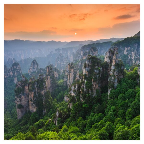 Obraz - Národní lesní park Zhangjiajie (30x30 cm)