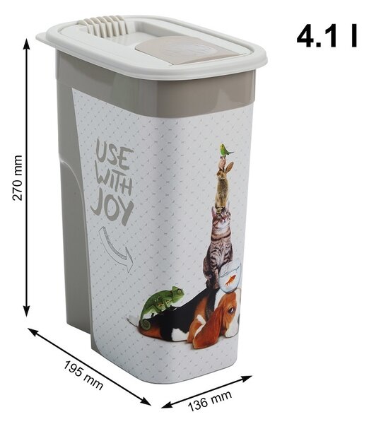 ROTHO Kontejner na krmivo FLO 4,1L - Feed with joy