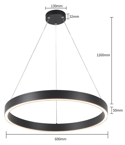Light Prestige Midway závěsné svítidlo 1x35 W černá LP-033/1PSBKTRIANGLE