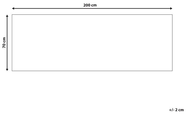 Koberec SAIKHEDA Bílá 70 x 200 cm