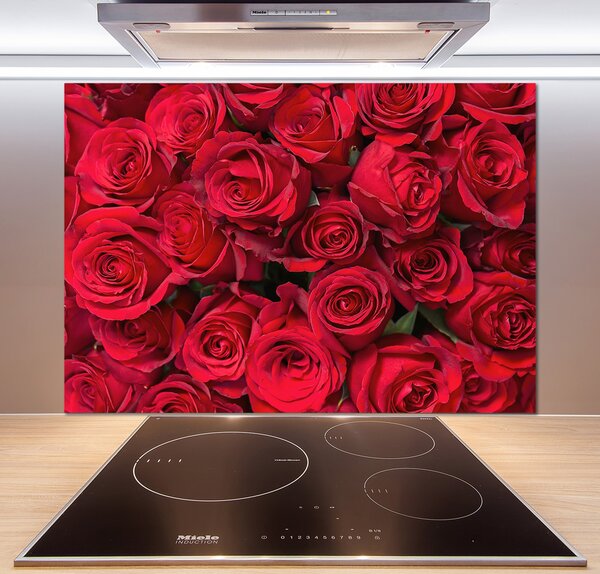 Panel do kuchyně Červené růže pl-pksh-100x70-f-67561194